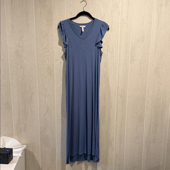 Matilda Jane Women’s Blue Ruffle Sleeve Maxi Dress Size M - Picture 1 of 4